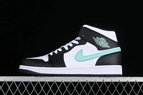 All categories Air Jordan Jordan series basketball shoes Air Jordan 1 Mid Air Jordan 1 Mid AJ1 Joe 1 white black green Chinese culture and leisure sneakers DQ8426-103